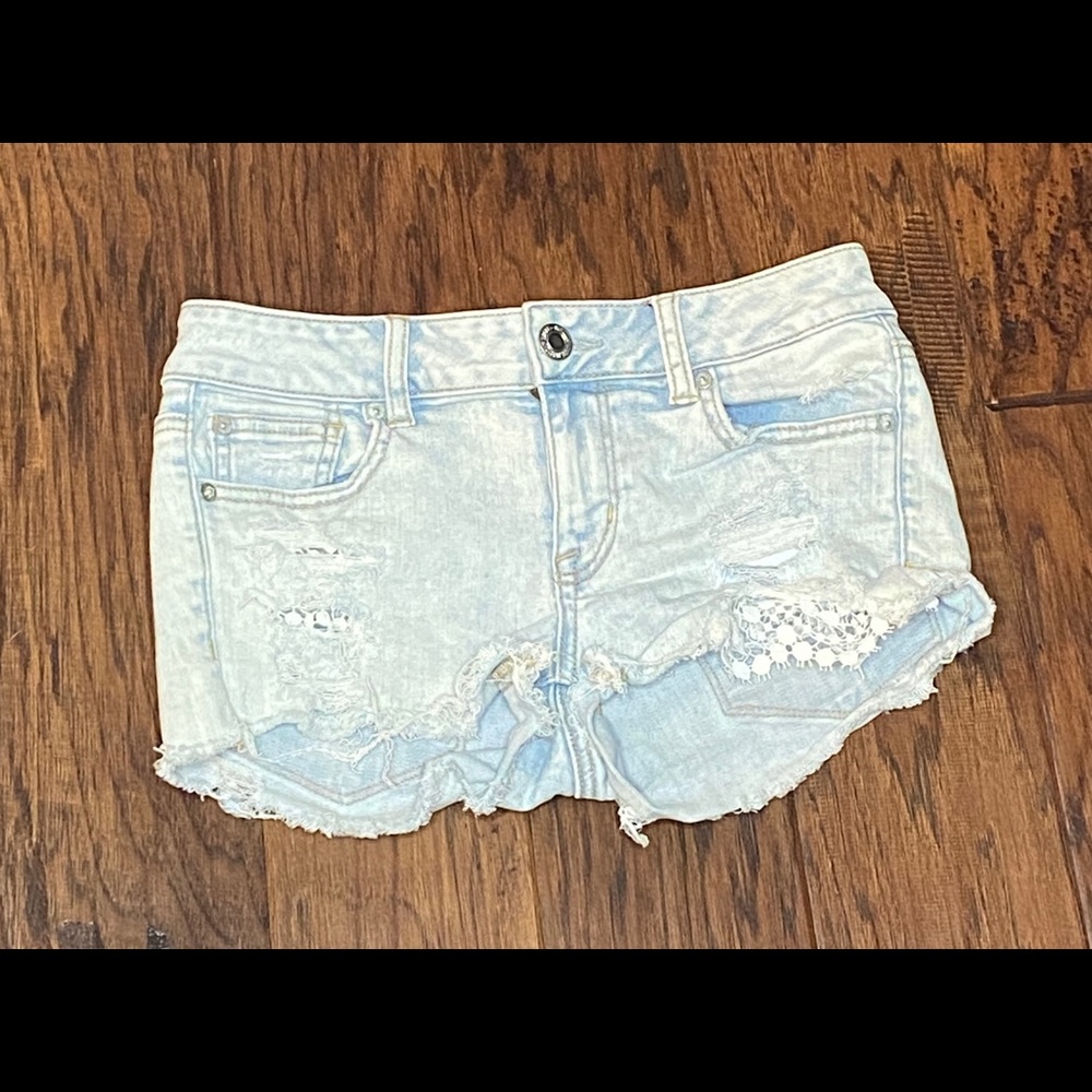 American Eagle Shortie Denim Shorts